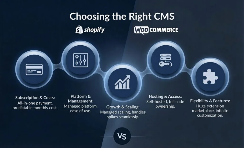 Content management system selection.